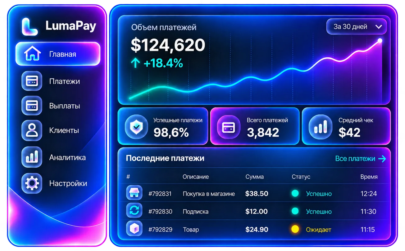 Кабинет мерчанта LumaPay
